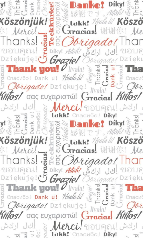 Dimex Thank You Fotobehang 150x250cm 2 banen | Yourdecoration.nl