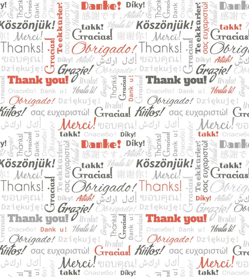 Dimex Thank You Fotobehang 225x250cm 3 banen | Yourdecoration.nl