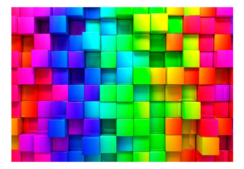 Fotobehang - Colourful Cubes - Vliesbehang