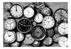 Fotobehang - Retro Clocks - Vliesbehang