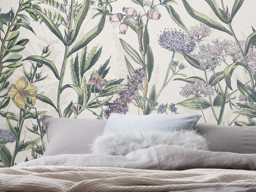 Komar Vlies Fotobehang x4 1011 Flowering Herbs Int Detail | Yourdecoration.nl