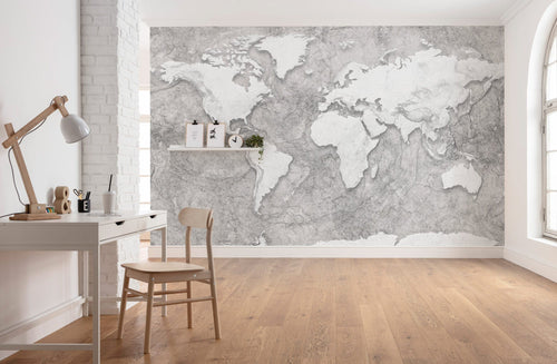 Komar Vlies Fotobehang x7 1007 World Relief Interieur | Yourdecoration.nl