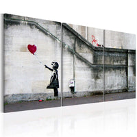 Artgeist Er is altijd hoop Banksy Canvas Painting 3 Piece | Yourdecoration.com