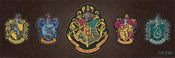 Pyramid Harry Potter Crests Poster 91,5x30,5cm | Yourdecoration.nl