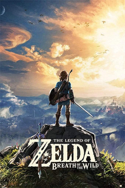 Pyramid The Legend of Zelda Breath of the Wild Sunset Poster 61x91,5cm | Yourdecoration.nl