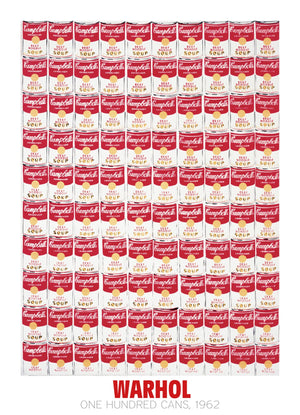 Andy Warhol  One Hundred Cans 1962 Kunstdruk 65x90cm | Yourdecoration.nl