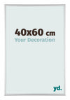 Aurora Aluminium Fotolijst 40x60cm Zilver Mat Voorzijde Maat | Yourdecoration.nl