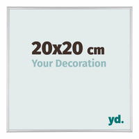 Austin Aluminium Fotolijst 20x20cm Zilver Mat Voorzijde Maat | Yourdecoration.nl