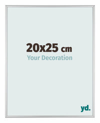 Austin Aluminium Fotolijst 20x25cm Zilver Mat Voorzijde Maat | Yourdecoration.nl