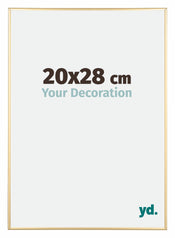 Austin Aluminium Fotolijst 20x28cm Goud Glanzend Voorzijde Maat | Yourdecoration.nl