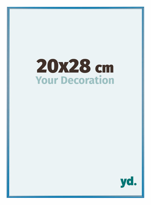 Austin Aluminium Fotolijst 20x28cm Staal Blauw Voorzijde Maat | Yourdecoration.nl