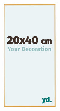 Austin Aluminium Fotolijst 20x40cm Goud Vintage Voorzijde Maat | Yourdecoration.nl