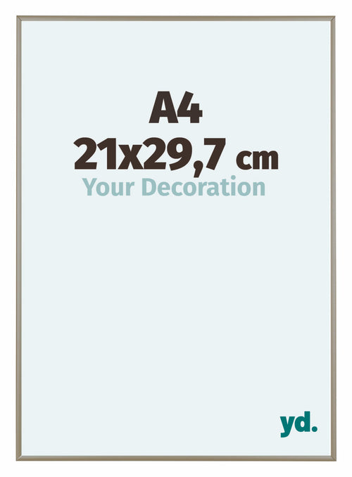 Austin Aluminium Fotolijst 21x29 7cm A4 Champagne Voorzijde Maat | Yourdecoration.nl