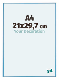 Austin Aluminium Fotolijst 21x29 7cm A4 Staal Blauw Voorzijde Maat | Yourdecoration.nl