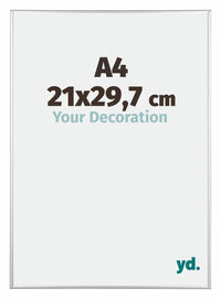 Austin Aluminium Fotolijst 21x29 7cm A4 Zilver Hoogglans Voorzijde Maat | Yourdecoration.nl