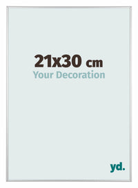 Austin Aluminium Fotolijst 21x30cm Zilver Mat Voorzijde Maat | Yourdecoration.nl