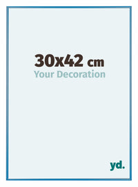 Austin Aluminium Fotolijst 30x42cm Staal Blauw Voorzijde Maat | Yourdecoration.nl