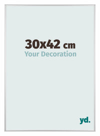 Austin Aluminium Fotolijst 30x42cm Zilver Mat Voorzijde Maat | Yourdecoration.nl