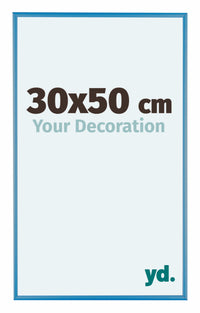 Austin Aluminium Fotolijst 30x50cm Staal Blauw Voorzijde Maat | Yourdecoration.nl