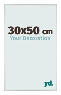 Austin Aluminium Fotolijst 30x50cm Zilver Mat Voorzijde Maat | Yourdecoration.nl