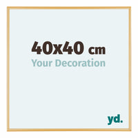 Austin Aluminium Fotolijst 40x40cm Goud Vintage Voorzijde Maat | Yourdecoration.nl