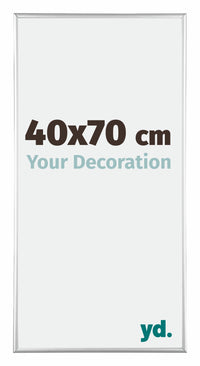 Austin Aluminium Fotolijst 40x70cm Zilver Hoogglans Voorzijde Maat | Yourdecoration.nl