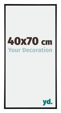 Austin Aluminium Fotolijst 40x70cm Zwart Mat Voorzijde Maat | Yourdecoration.nl