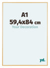 Austin Aluminium Fotolijst 59 4x84cm A1 Goud Vintage Voorzijde Maat | Yourdecoration.nl