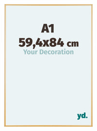 Austin Aluminium Fotolijst 59 4x84cm A1 Goud Vintage Voorzijde Maat | Yourdecoration.nl