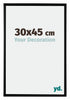 Bordeaux Kunststof Fotolijst 30x45cm Zwart Mat Voorzijde Maat | Yourdecoration.nl