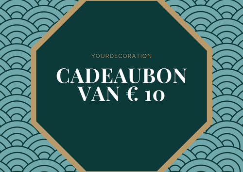Cadeaubon t.w.v. € 10,-