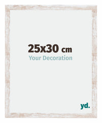 Catania MDF Fotolijst 25x30cm White Wash Maat | Yourdecoration.nl