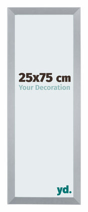 Catania MDF Fotolijst 25x75cm Zilver Voorzijde Maat | Yourdecoration.nl