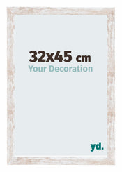 Catania MDF Fotolijst 32x45cm White Wash Voorzijde Maat | Yourdecoration.nl