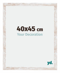 Catania MDF Fotolijst 40x45cm White Wash Maat | Yourdecoration.nl