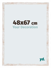 Catania MDF Fotolijst 48x67cm White Wash Voorzijde Maat | Yourdecoration.nl