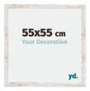 Catania MDF Fotolijst 55x55cm White Wash Maat | Yourdecoration.nl