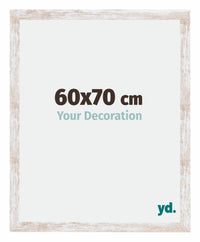 Catania MDF Fotolijst 60x70cm White Wash Maat | Yourdecoration.nl