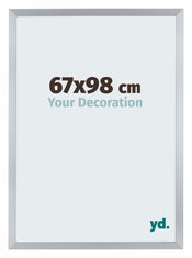 Catania MDF Fotolijst 67x98cm Zilver Voorzijde Maat | Yourdecoration.nl