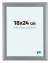 Como MDF Fotolijst 18x24cm Zilver Mat Voorzijde Maat | Yourdecoration.nl