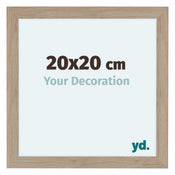 Como MDF Fotolijst 20x20cm Eiken Licht Voorzijde Maat | Yourdecoration.nl