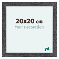 Como MDF Fotolijst 20x20cm Grijs Geveegd Voorzijde Maat | Yourdecoration.nl