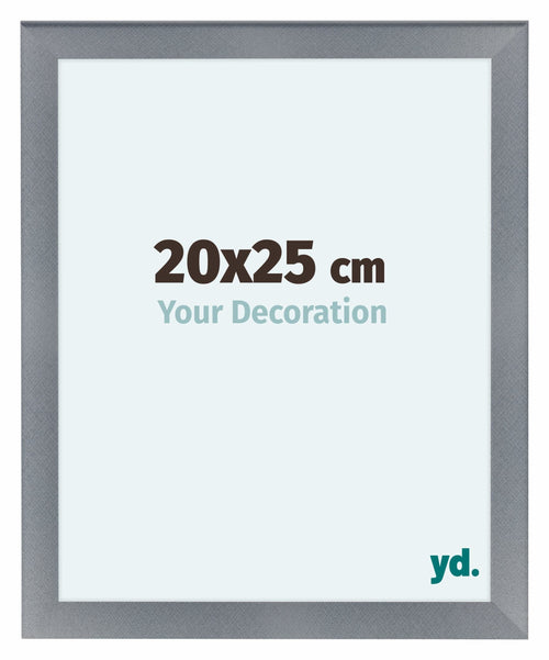Como MDF Fotolijst 20x25cm Aluminium Geborsteld Voorzijde Maat | Yourdecoration.nl