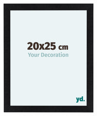 Como MDF Fotolijst 20x25cm Zwart Mat Voorzijde Maat | Yourdecoration.nl