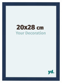 Como MDF Fotolijst 20x28cm Donkerblauw Geveegd Voorzijde Maat | Yourdecoration.nl