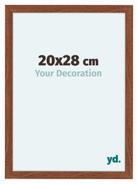 Como MDF Fotolijst 20x28cm Notenboom Voorzijde Maat | Yourdecoration.nl