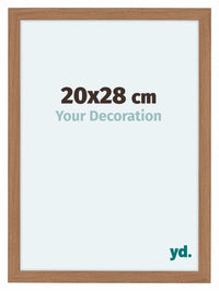 Como MDF Fotolijst 20x28cm Notenhout Licht Voorzijde Maat | Yourdecoration.nl