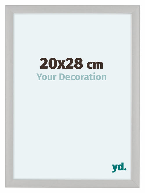 Como MDF Fotolijst 20x28cm Wit Houtnerf Voorzijde Maat | Yourdecoration.nl