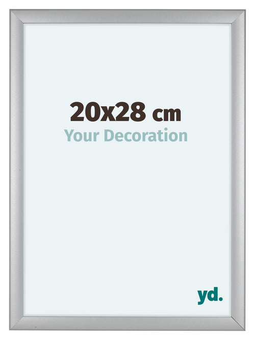 Como MDF Fotolijst 20x28cm Zilver Mat Voorzijde Maat | Yourdecoration.nl