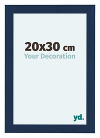 Como MDF Fotolijst 20x30cm Donkerblauw Geveegd Voorzijde Maat | Yourdecoration.nl